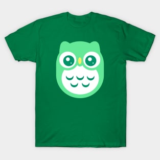 Aqua green Cute baby Owl T-Shirt